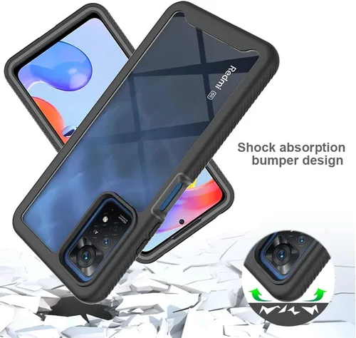 Vista 5 de Funda para Xiaomi Redmi Note 11 Pro 4G, anticaídas y amortiguadora con protector de pantalla para Xiaomi Redmi Note 11 Pro 5G 2201116SG 2201116SR