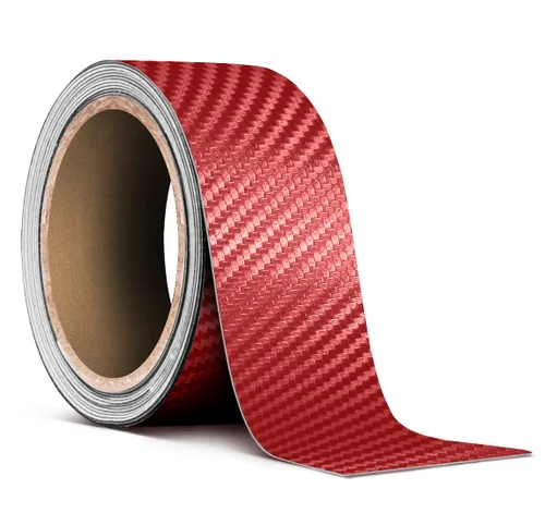 Vista 8 de VViViD rollo vinilo para detalles cinta de 2" x 20', hazlo tú mismo, Carbon Fiber Black