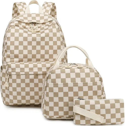 Vista 40 de Bluboon Juego de mochila para adolescentes, mochila escolar para niñas, lonchera y lápices, bolsas para estudiantes, 3 en 1