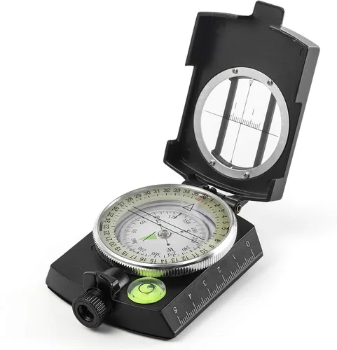 Vista 8 de Eyeskey Brújula Militar de Supervivencia Táctica Multifuncional con Cordón y Bolsa Impermeable y Resistente a los Impactos Brújula