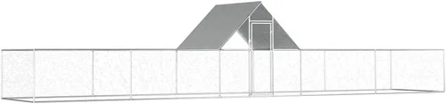 Vista 19 de Jaula de metal para gallineros al aire libre, jaula de pollo para aves de corral, corralito de corral, corralito de ejercicio, perrera con cubierta