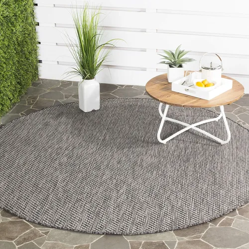 Vista 44 de SAFAVIEH Alfombra Lavable para Exteriores Colección Courtyard - 2'3" x 5', Azul Aqua y Gris, No Desprende Pelusa y Fácil Limpieza, Ideal para Patio