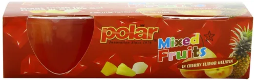Vista 8 de MW Polar Taza de aperitivos, segmentos de naranja mandarina en gel sabor naranja, 4 onzas (paquete de 12)