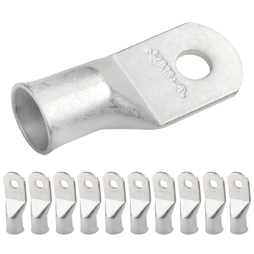 Vista 266 de SELTERM 5 piezas terminales de cable de cobre estañado 1/0 AWG perno de 1/2", extremos de cable de batería, terminales de anillo, conectores