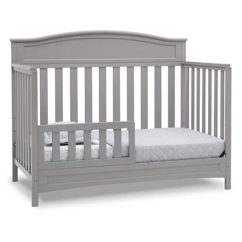 Vista 7 de Delta Children Emery - Cuna convertible 4 en 1 para bebés, paquete de 1, color gris