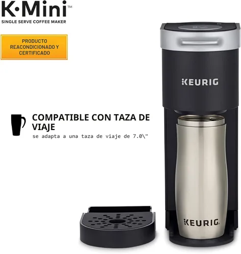 Vista 7 de Cafetera Keurig K-Mini, certificada reacondicionada, negra (Renovada)