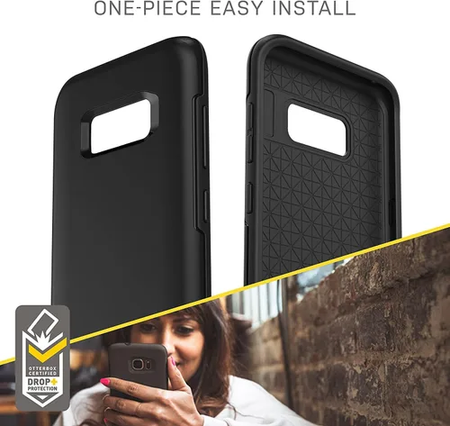 Vista 6 de OtterBox Symmetry Series - Funda delgada para Samsung Galaxy S8 Plus (solamente), embalaje no minorista, color negro