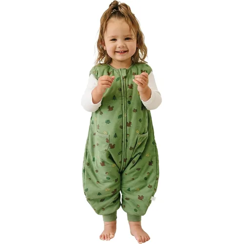 Vista 20 de Dreamsuit Saco de Dormir para Niños Pequeños con Pies – Saco de Dormir Caminante con Piernas, Rayón hecho de Bambú, Verano 0.8 TOG, Cremallera de 2
