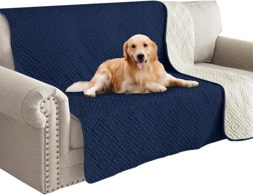 Vista 29 de Manta Impermeable para Sofá para Perros 2026 (30"x53") Cómoda Alfombrilla de Sofá de Dos Plazas para Mascotas con Respaldo Antideslizante, Forro