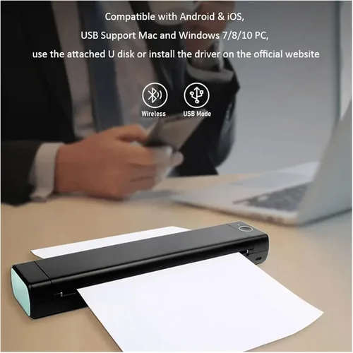 Vista 5 de Thermal Tattoo Printer Transfer Stencil Mobile Machine Text Printing with Paper D