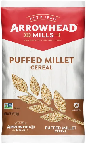Vista 11 de Arrowhead Mills Cereal de maíz orgánico inflado, 6 oz