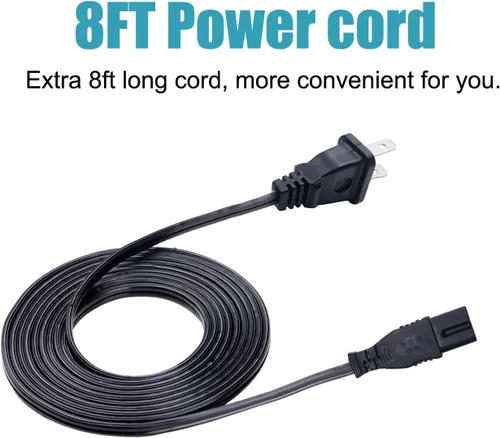 Vista 2 de Reemplazo del cable de alimentación de CA de 8 pies para Bose Wave Music