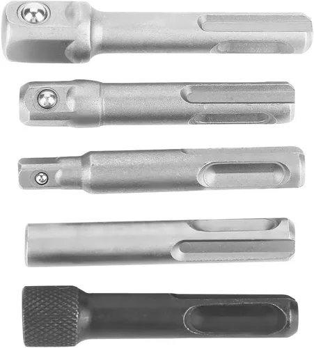 Vista 6 de Juego de 5 adaptadores de llaves de enchufe, adaptador SDS Chuck SDS Plus a SDS, adaptador SDS Plus Adpter accesorios de herramientas eléctricas