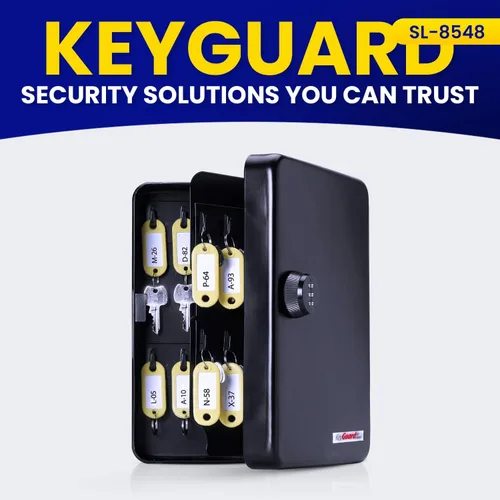 Vista 7 de KeyGuard armario para llaves con cierre de combinación, 48 ganchos, SL-8548