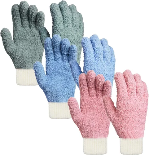 Vista 13 de MIG4U Guantes de limpieza de microfibra para el hogar, guantes para limpiar persianas, ventanas, contraventanas, muebles y coche, reutilizables, sin