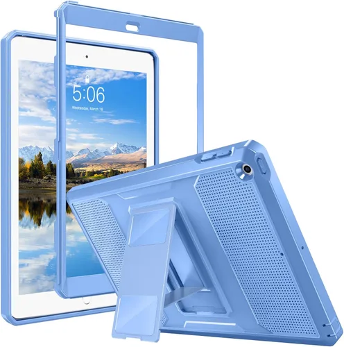 Vista 19 de MoKo Funda Compatible con iPad 9.7 de 2018/2017 6ª/5ª Generación - [Resistente] Funda Híbrida Protectora de Cuerpo Completo a Prueba de Golpes