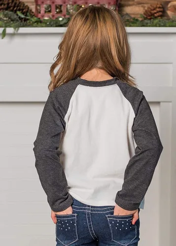 Vista 7 de Trajes de Navidad mamá y mí moda ciervos impresión de manga larga camiseta blusa tops a juego trajes familiares