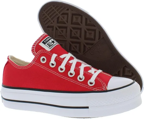 Vista 2 de Converse Chuck Taylor All Star Lift Industrial Glam Ox OroNegro Poliéster Adulto Entrenadores Zapatos