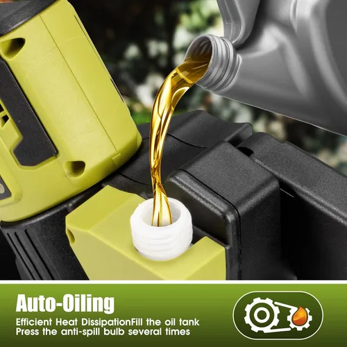 Vista 7 de Mini motosierra inalámbrica para batería Dewalt de 20 V MAX, motosierra de poda sin escobillas de 8 pulgadas con motor de 650 W, corte rápido