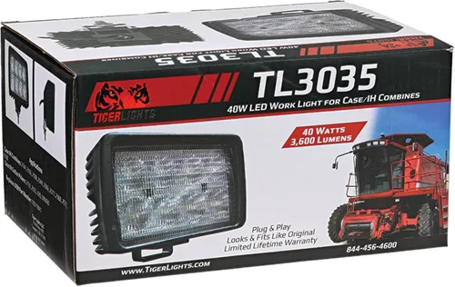 Vista 7 de TIGERLIGHTS TL3035 LED Combine luz de trabajo 12V compatible con/reemplazo para caso/IH 2144, 2166, 2188, 2344, 2366, 2377, 2388 luz de inundación