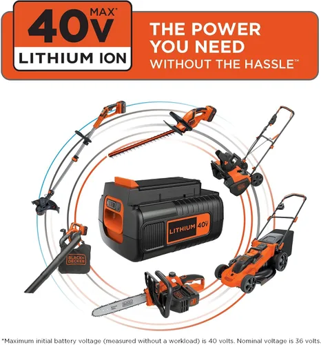 Vista 5 de Batería de ion de litio 40 V MAX, de Black & Decker
