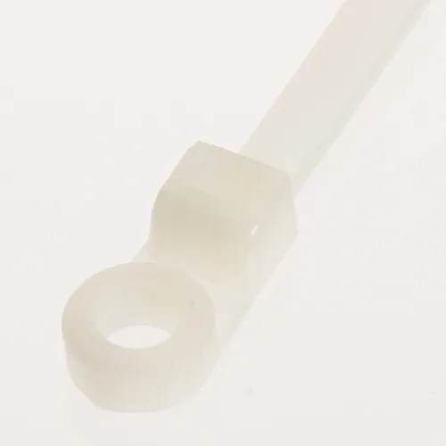 Vista 2 de Panduit PLC4H-S25-L Abrazadera Pan-Ty, Nylon 6.6, Sección transversal ligera-pesada, Clasificación Plenum, punta curva, tamaño de tornillo de 1/4
