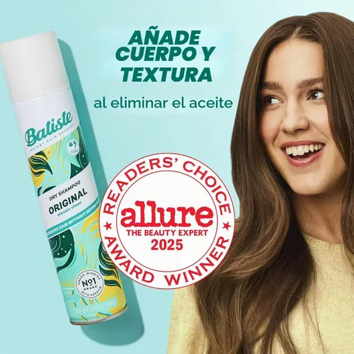 Vista 7 de Batiste Champú seco original, absorbe aceite y grasa, aroma clásico limpio, 3.81 onzas (paquete de 2)
