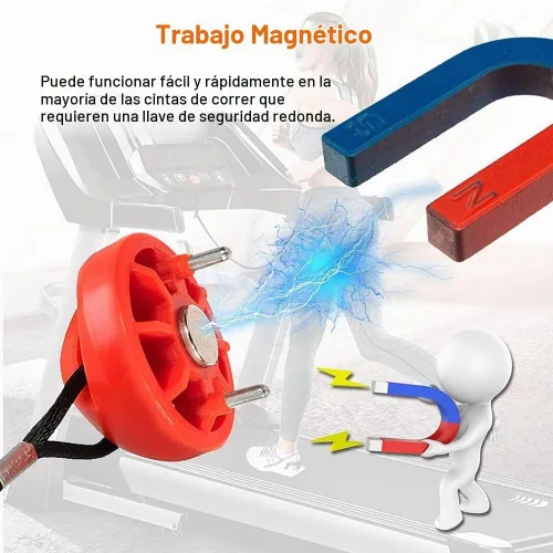 Vista 5 de Imán universal de repuesto para cinta de correr compatible con Nordic Track, Pro Form, Icon, Image, Weslo, Reebok, Epic, Golds Gym, Freemotion