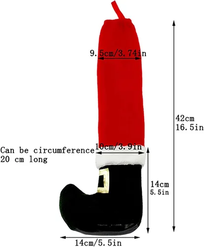 Vista 5 de 4 calcetines divertidos de Navidad para muebles, calcetines de mesa de elfos de Navidad, fundas para patas de silla, protectores de suelo