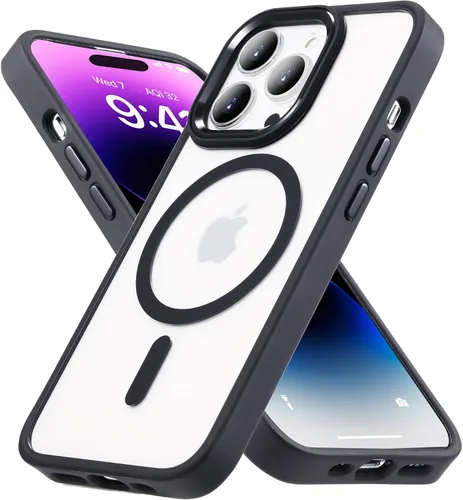 Vista 79 de Funda para iPhone 11, funda magnética con función atril [protección de grado militar] y [compatible con MagSafe], funda protectora delgada