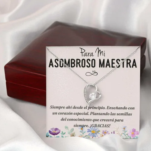 Vista 3 de Regalo Para Maestra - Regalos Para Maestras Personalizados, Regalo Para Mi Esposa, Collares Para Mi Maestra, Recuerdos Para Graduación, Collar Para