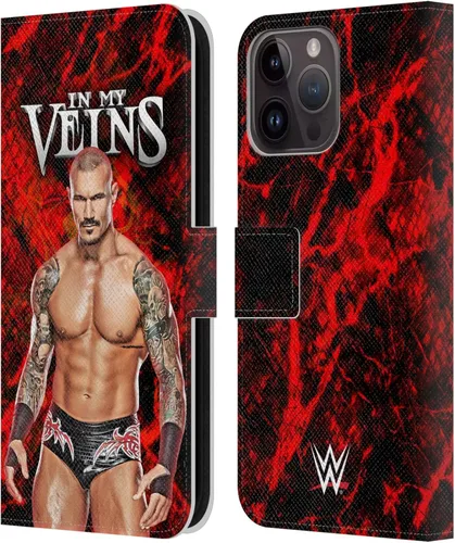 Vista 12 de Head Case Designs Officially Licensed WWE in My Veins Randy Orton Leather Wallet Case Compatible with Apple iPhone 11