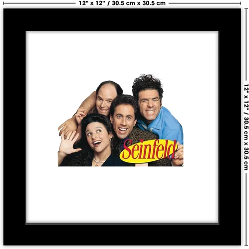 Vista 6 de Trends International Gallery Pops Seinfeld - Póster de pared con logotipo de grupo, 12 x 12 pulgadas, versión de marco negro