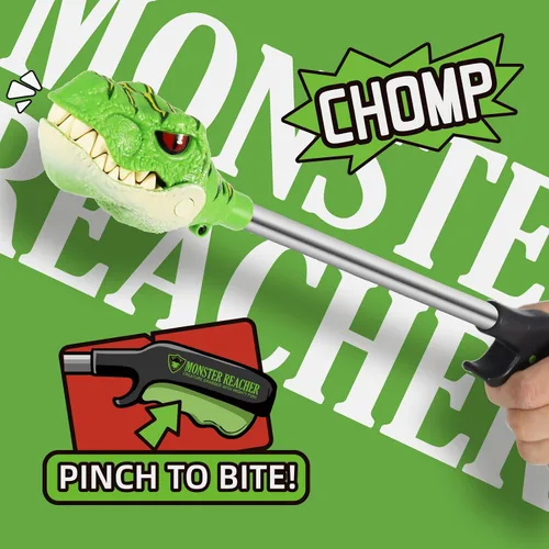 Vista 2 de DINOBROS Juguetes de dinosaurio para niños de 3 años en adelante Jurásico Dinosaurios T-Rex Grabber Toy Claw Robot Hand Snapper Dino Chomper Monster
