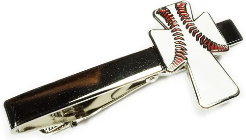 Vista 3 de Juego de gemelos con diseño de cruz cristiana de Jesucristo para corbata y barra de corbata