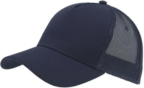Vista 7 de The Vintage Year Gorra de béisbol ajustable de los deportes del camionero de la malla estructurada del algodón liso Negro