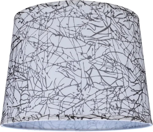 Vista 25 de Aspen Creative 32140 Pantalla de lámpara de construcción araña con forma de imperio de transición de tela dura en lino beige, 12" superior x 14