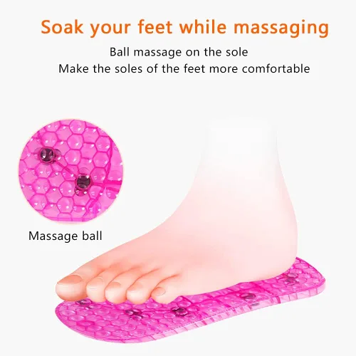 Vista 5 de Zapatos de baño de pies de masaje, zapatos portátiles de baño de pies tipo gancho, 1 par de botas portátiles de spa para relajación, masaje térmico