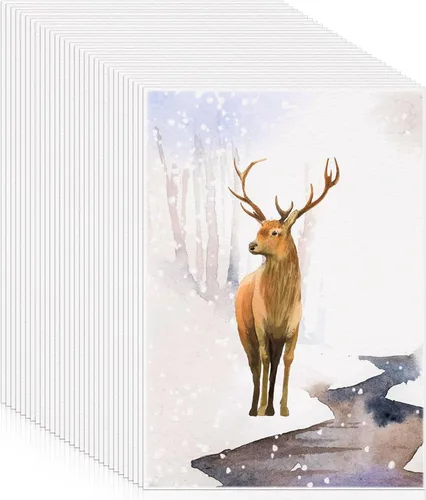 Vista 10 de 120 hojas de papel de acuarela a granel, papel prensado en frío de 140 lb/300 GSM, papel blanco para acuarela para niños, estudiantes, adultos