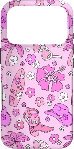 Vista 29 de iPhone 16 Coastal Cowgirl Estética Rosa Cowgirl Hat Cowboy Boots Boho Case