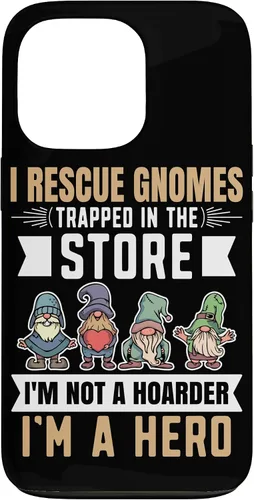 Vista 10 de Garden Lover I Rescue Gnomes Not A Hoarder A Hero Gardener Case for iPhone 17
