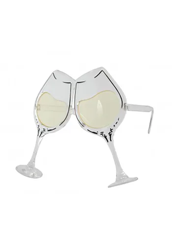 Vista 2 de Gafas de Copa de Vino Transparente/Amarillo para Adultos Multicolor