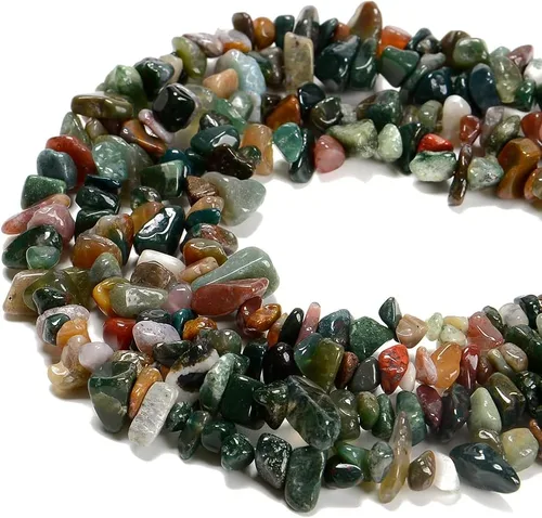 Vista 27 de Cuentas de piedras preciosas naturales de finchenita de azurita de 0.315 a 0.315 pulgadas, cristales curativos, pulseras de cintura, kit de collar
