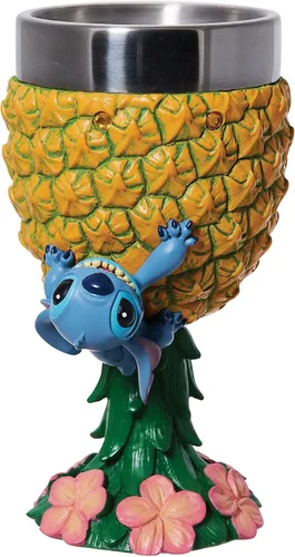 Vista 4 de Enesco Disney Showcase Lilo and Stitch - Figura decorativa de copa de piña, multicolor, 7.09 pulgadas
