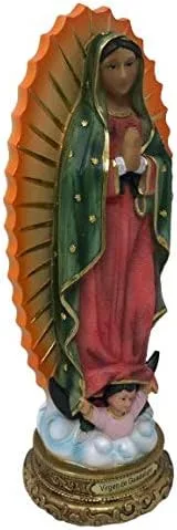 Vista 3 de Virgen De Guadalupe - Figura de estatua de resina de 12 pulgadas, Nuestra Señora de Guadalupe