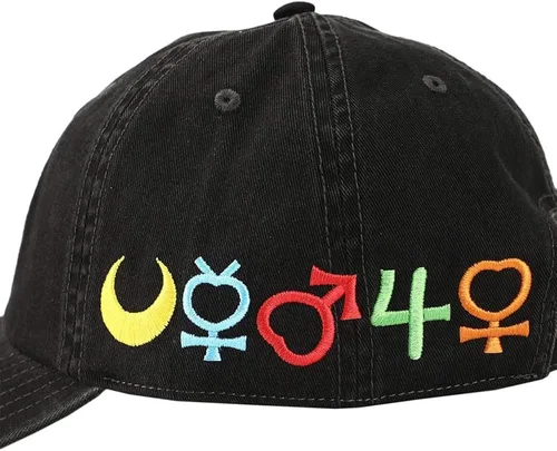 Vista 5 de Bioworld Sailor Moon - Emblemas bordados con diseño de pigmento, sombrero ajustable