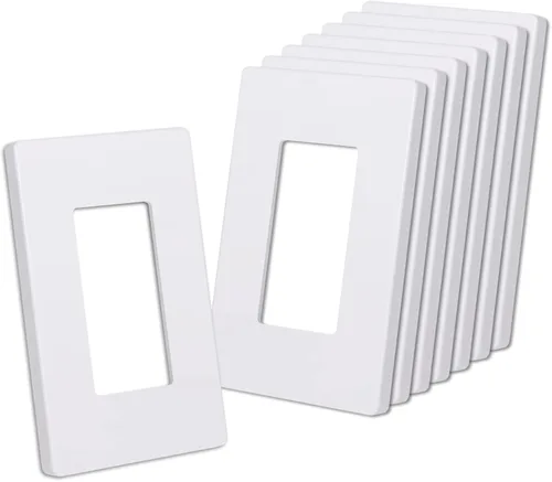 Vista 12 de CML Placa de Pared Decorativa Negra de 4 Posiciones Sin Tornillos, Paquete de 4 Placas de Interruptor de Luz y Cubierta Frontal para Receptáculo