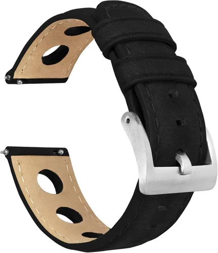 Vista 46 de Barton Racing & Rally Horween - Correas de cuero con barras de resorte de liberación rápida integradas, longitud estándar para muñecas de 5 a 8