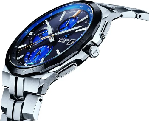 Vista 2 de CASIO OCEANUS OCW-S5000E-1AJF Radio Reloj Solar (Japón Productos Genuinos Nacionales), Moderno