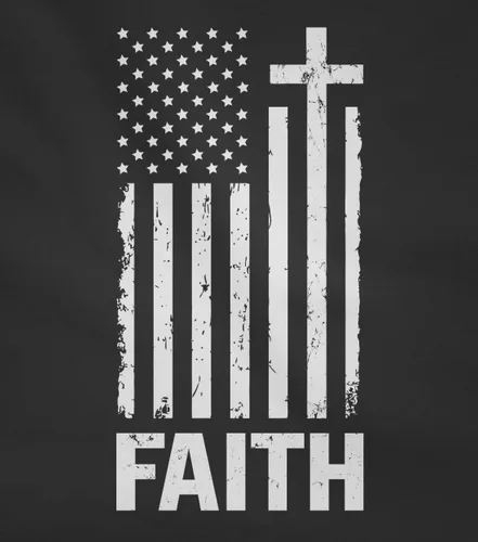 Vista 2 de Tstars Faith American Flag - Sudadera patriótica con capucha para mujer del 4 de julio